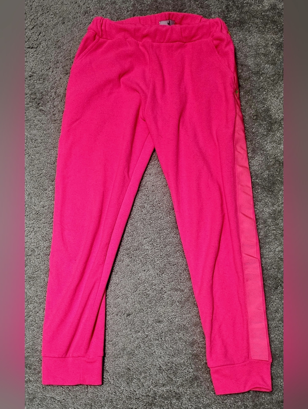 Womens Dudley Stephens Jay Jogger Terry Neon Pink Sweatpants Size M